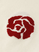 Tencel Rose Jacquard Women Knit Top GOELIA