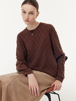 Wool Blend Sequins Women Sweater GOELIA
