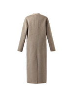 Wool Alpaca Women Overcoat With Scarf GOELIA