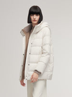 H-Line Windproof Hooded Goose Down Coat GOELIA