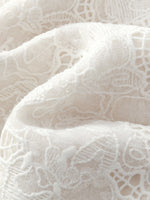 Lace Ruffle Sleeve A-Line Women Mini Dress With Tie-String Belt And Scrunchie GOELIA
