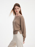 [Preview] 100% Cashmere Boat Neck Women Sweater GOELIA