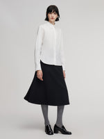 Shirt And Knit Sweater Vest And Skirt Three-Piece Set GOELIA