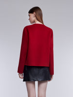 [Preview] Cashmere Wool Double-Faced Women Cropped Coat GOELIA