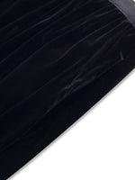 Black Velvet A-Line Elastic Waist Women Skirt GOELIA