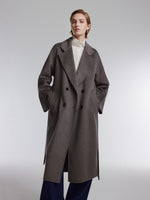 [Preview] Wool Cashmere Double-Faced Women Wrap Overcoat GOELIA