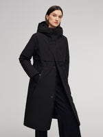 Hooded Unisex Goose Down Trench Coat GOELIA