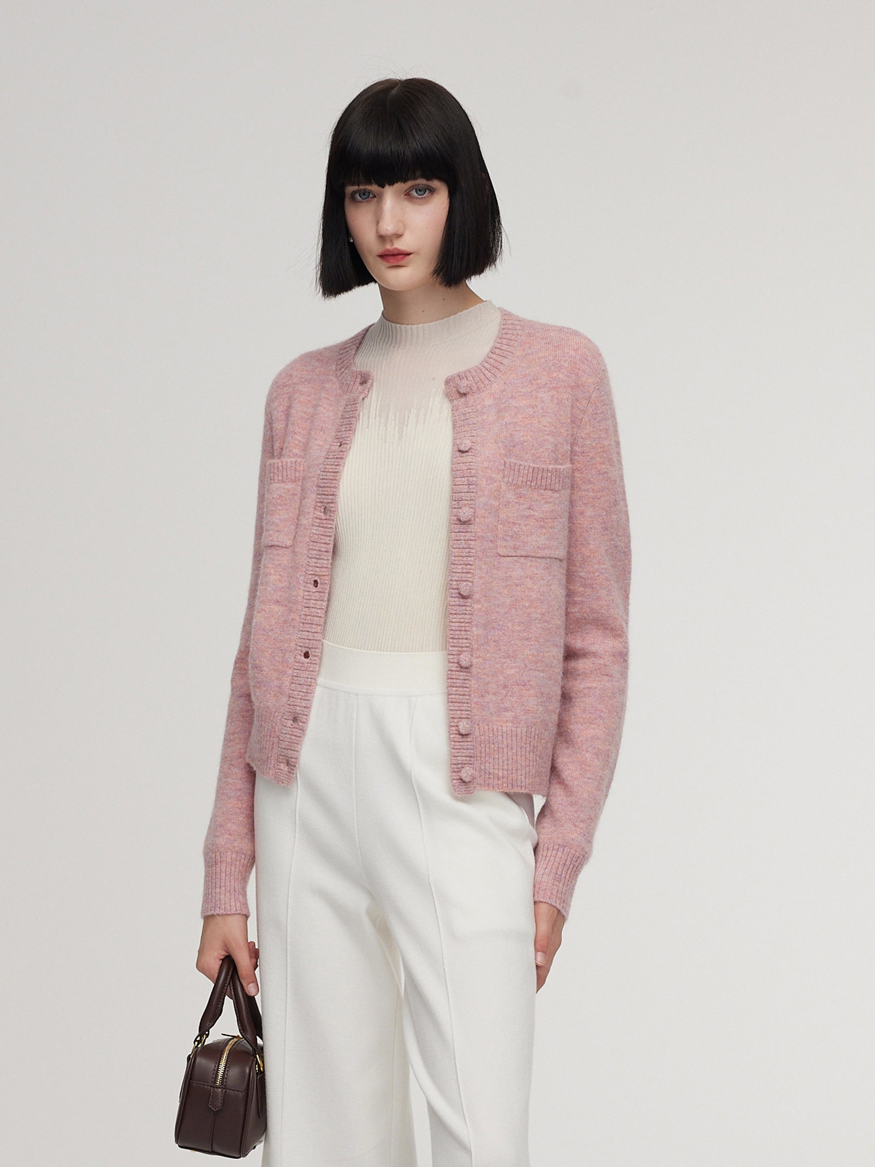 [Preview] Alpaca Wool Blend Women Cardigan GOELIA