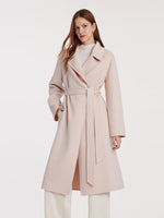 Pure Cashmere Double-Faced Women Coat With Belt GOELIA