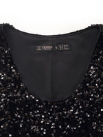 Velvet Sequins Women Mini Vest Dress GOELIA