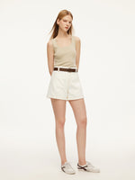 Square Neck Women Knit Tank Top GOELIA