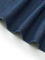 Denim Stretch Women Ruffle Mini Skirt GOELIA