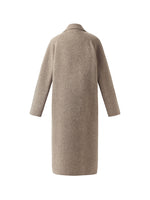 Wool Alpaca Lapel Women Coat GOELIA
