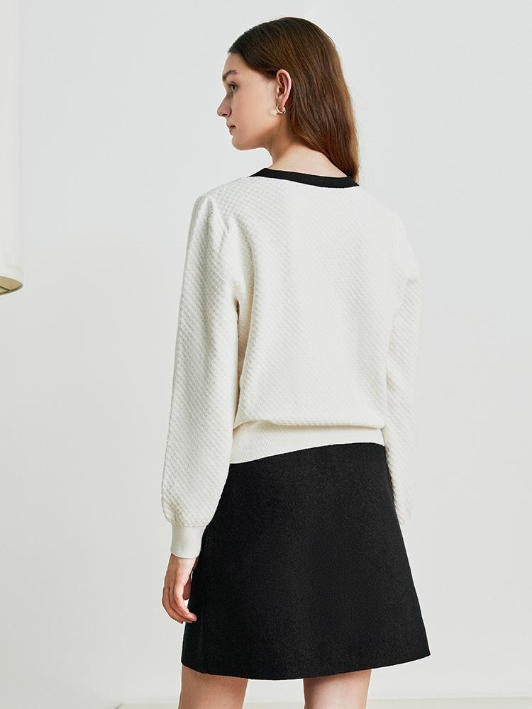 Jumper And Skirt Two-Piece Suit With Bow GOELIA