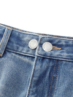 100% Cotton Denim A-Line Women Shorts GOELIA