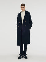 Cashmere And Wool Unisex Wrap Coat GOELIA