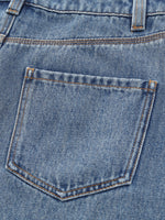 100% Cotton Denim Adjustable Waist Women Skirt GOELIA