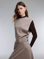 [Preview] 100% Wool Tank & Modal Top & Skirt Three-Piece Set GOELIA