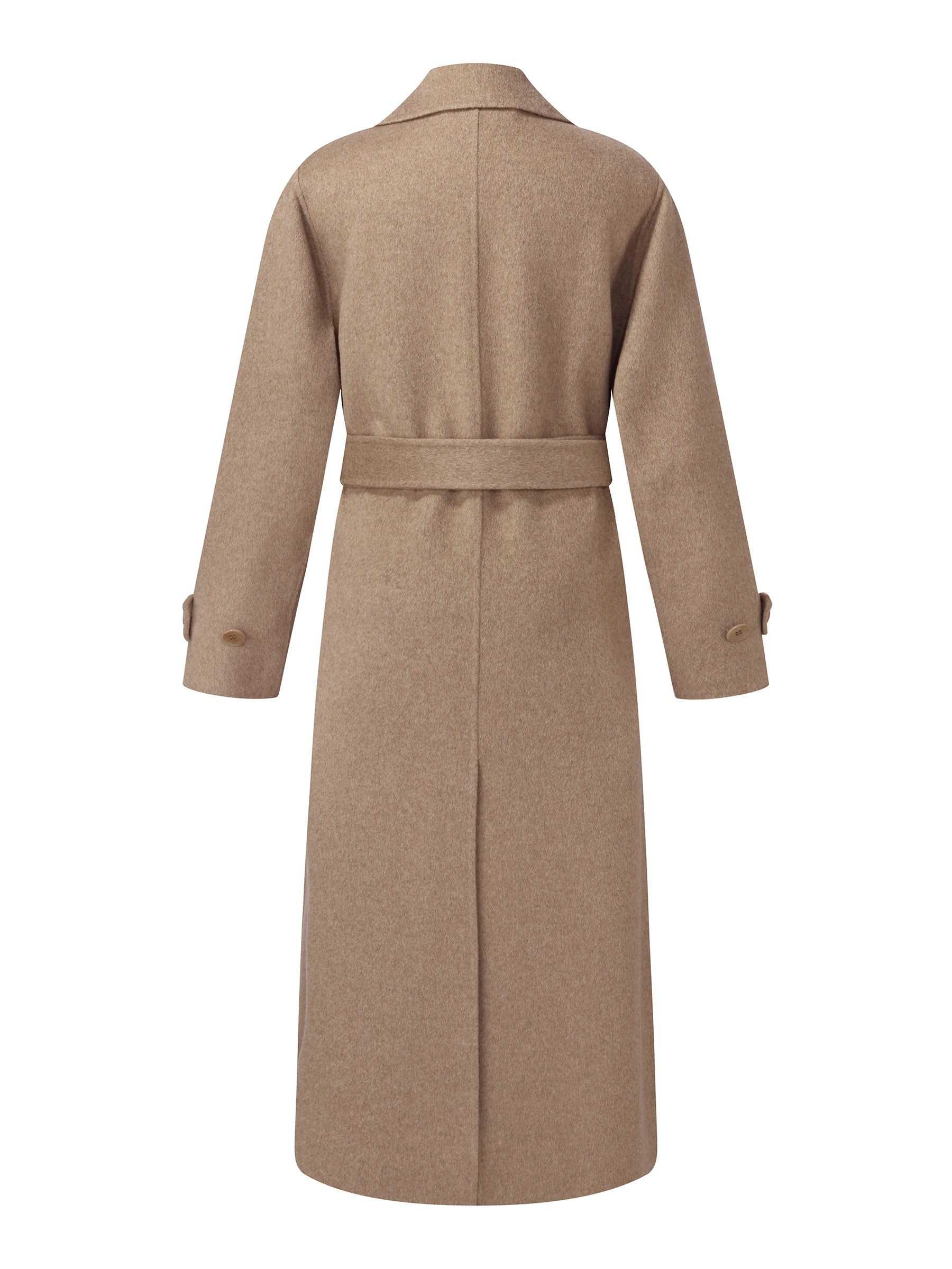 [Preview] 100% Cashmere Women Belted Overcoat GOELIA