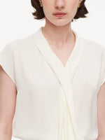 22MM Mulberry Silk Tie Neck Women Blouse GOELIA