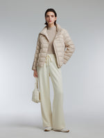 [Preview] Stand Collar Lightweight Women Goose Down Jacket GOELIA