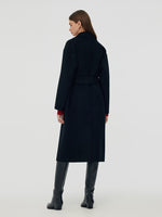 Wool Cashmere Women Belted Overcoat GOELIA