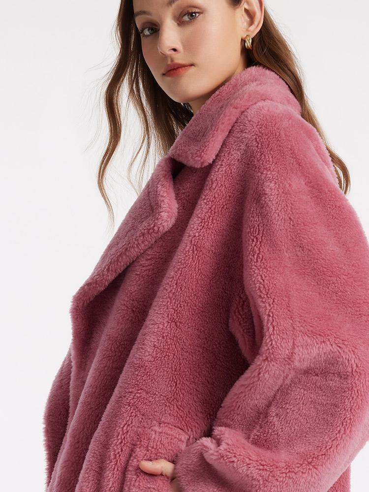 Lamb Wool Oversized Teddy Coat – GOELIA