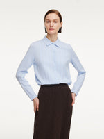 Tencel Wool Blend Women Shirt Cardigan GOELIA