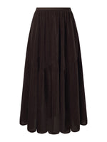 Velvet A-Line Elastic Waist Women Skirt GOELIA