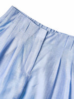 Tencel Acetate Linen Blend Women Straight Leg Pants GOELIA