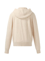 Machine Washable Wool Blend Zip-Up Women Hoodie GOELIA