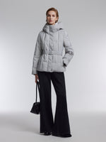 [Preview] Gathered Waist Belted Hooded Goose Down Jacket GOELIA