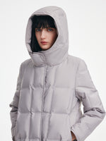 [Preview] Hooded Goose Down Cropped Jacket GOELIA