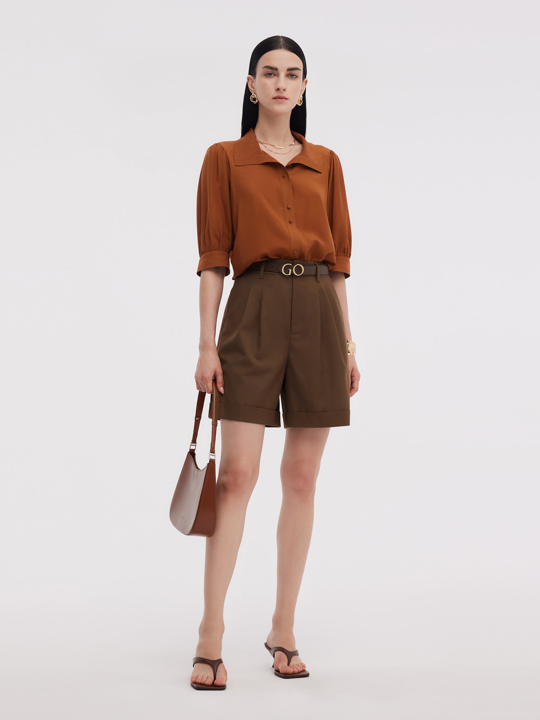 Loose Fit A-Line Women Shorts GOELIA