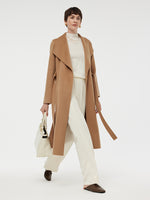 Cashmere Lapel Women Overcoat GOELIA