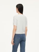 Tencel Blend Contrast Trim Women Textured Cardigan GOELIA