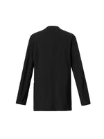 Machine Washable Wool Blend H-Line Double-Breasted Unisex Coat GOELIA