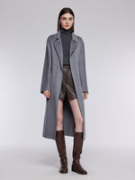 [Preview] 100% Cashmere Double-Faced Women Wrap Overcoat GOELIA