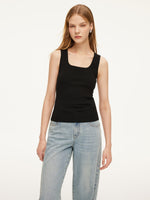 Square Neck Women Knit Tank Top GOELIA