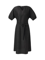 18MM Gambiered Canton Gauze Women Midi Dress GOELIA
