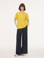 Asymmetrical Hem Heart Decorated Women T-Shirt GOELIA