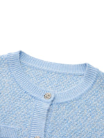 Round Neck Single-Breasted Women Cardigan GOELIA