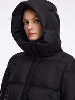 Windproof H-Line Hooded Goose Down Coat GOELIA