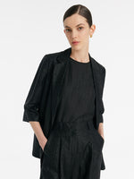 18 Momme Xiang Yun Silk One Button Women Blazer GOELIA