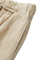 100% Linen Loose Fit Unisex Barrel Leg Pants GOELIA