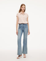 [Preview] 22MM Mulberry Silk Women Shirt With Silk Scarf GOELIA