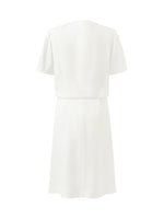 Triacetate Faux-Layered Single-Breasted Women Mini Dress GOELIA