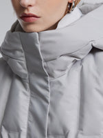 [Preview] Gathered Waist Belted Hooded Goose Down Jacket GOELIA