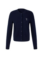 100% Wool Letter Embroidered Women Cardigan GOELIA