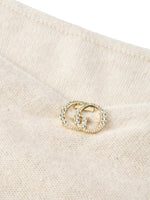100% Merino Wool Shimmer Women Sweater With GO Letter Clip GOELIA